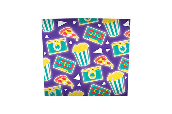 90s Neon Burst Tumbler Wrap 20 Oz