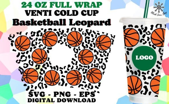 Basketball Leopard Wrap Venti Cold Cup