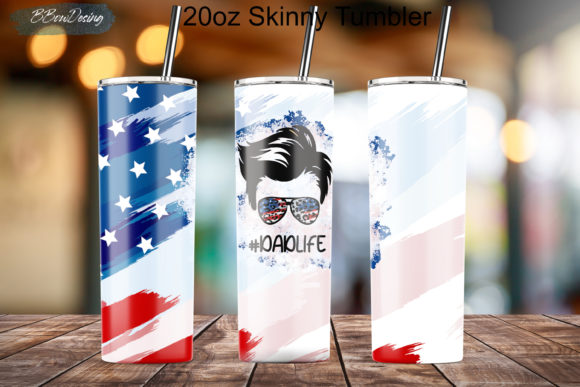 Dad Life Skinny Tumbler