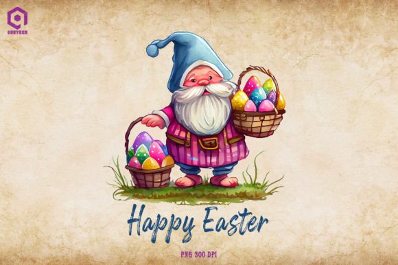 Easter Gnome with Easter Egg Sublimation