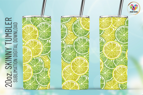 Lemonade Citrus Summer Tumbler Wrap