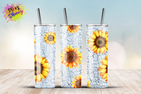 Sunflowers Crackle Paint 20oz Skinny