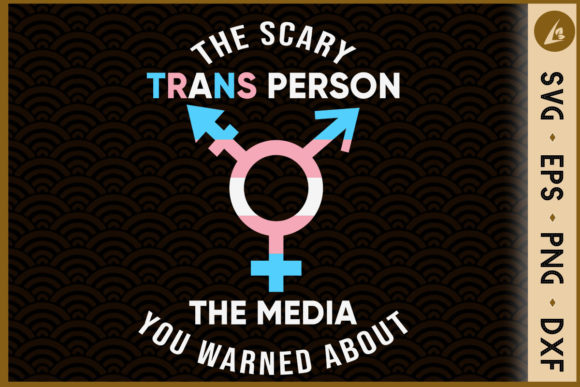 Transgender Symbol Embroidery Design